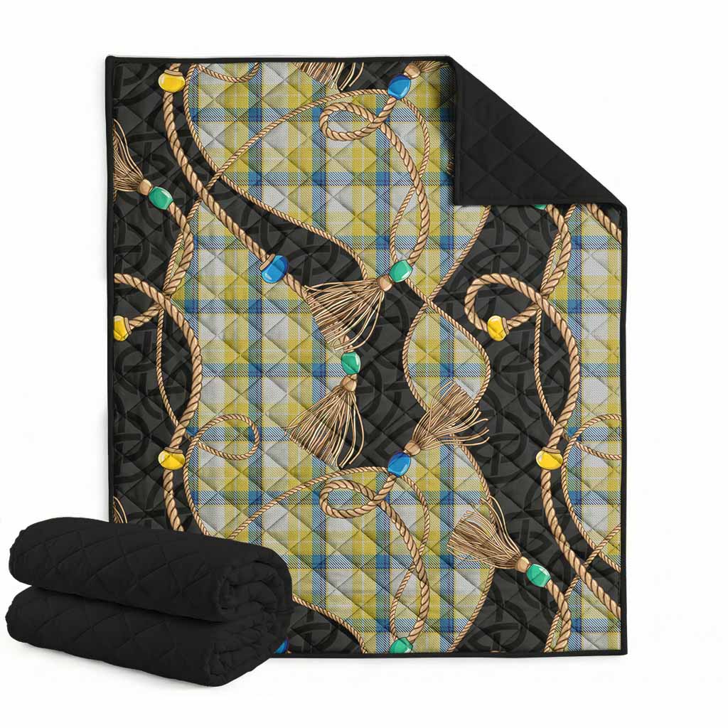 MacGrath (McGrath) Scottish Tartan Twisted Ropes Stylized Premium Quilt Super King Quilt 91" x 110" - Tartan Vibes Clothing