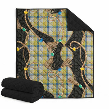 MacGrath (McGrath) Scottish Tartan Twisted Ropes Stylized Premium Quilt Super King Quilt 91" x 110" - Tartan Vibes Clothing