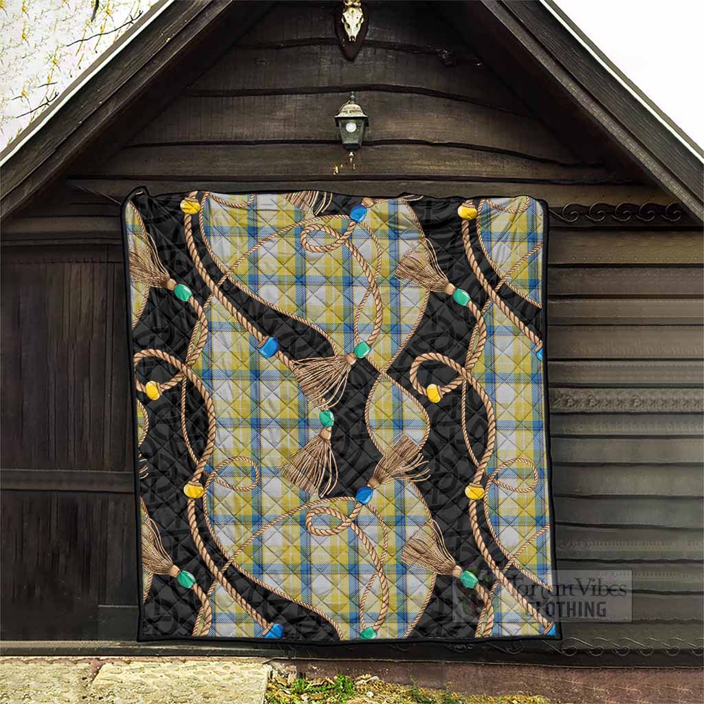 MacGrath (McGrath) Scottish Tartan Twisted Ropes Stylized Premium Quilt - Tartan Vibes Clothing