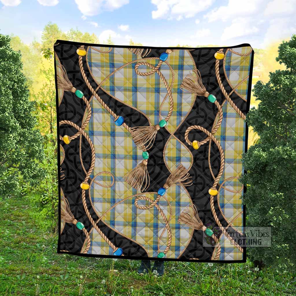 MacGrath (McGrath) Scottish Tartan Twisted Ropes Stylized Premium Quilt - Tartan Vibes Clothing