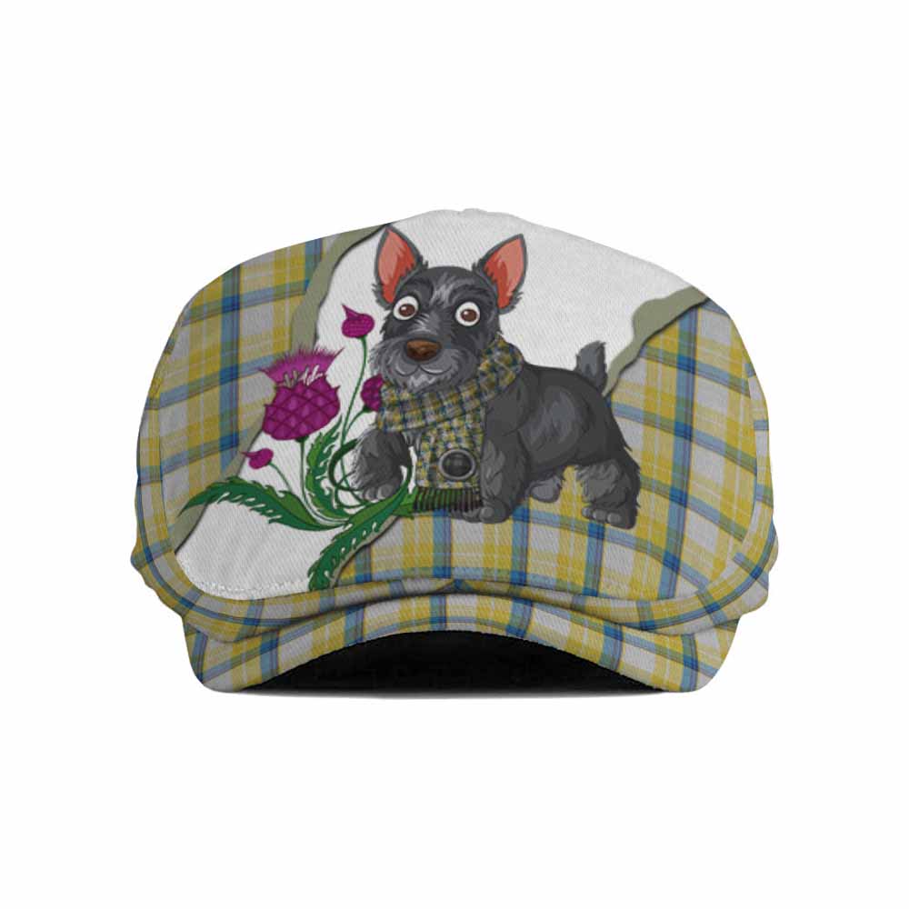 MacGrath (McGrath) Scottish Terrier Tartan Flat Cap, Jeff Cap Thistle Heritage Art Flat Cap - Tartan Vibes Clothing
