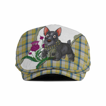 MacGrath (McGrath) Scottish Terrier Tartan Flat Cap, Jeff Cap Thistle Heritage Art