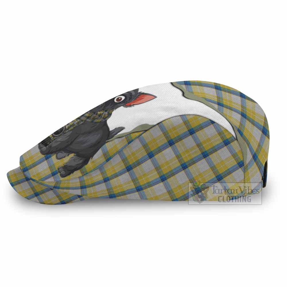 MacGrath (McGrath) Scottish Terrier Tartan Flat Cap, Jeff Cap Thistle Heritage Art - Tartan Vibes Clothing