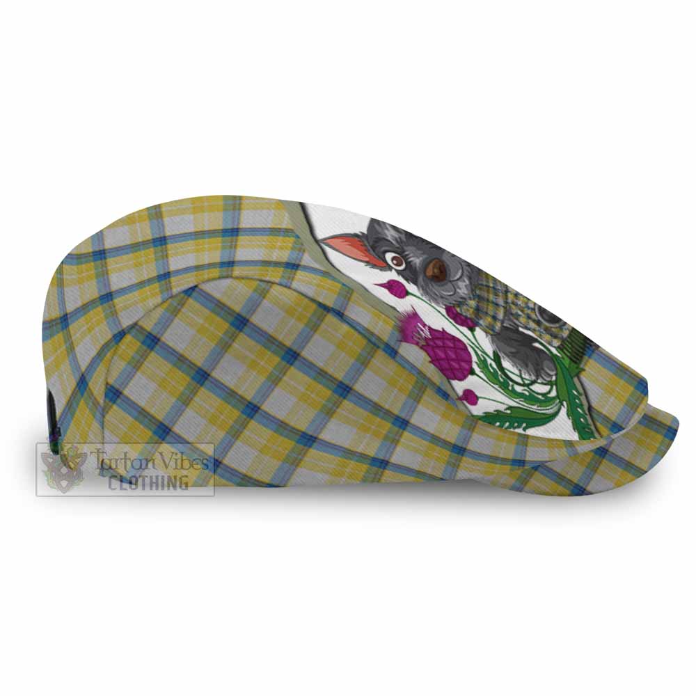 MacGrath (McGrath) Scottish Terrier Tartan Flat Cap, Jeff Cap Thistle Heritage Art - Tartan Vibes Clothing