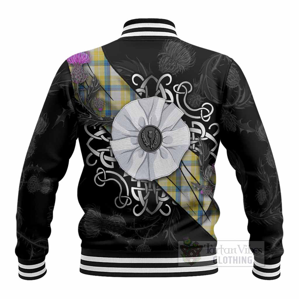 MacGrath (McGrath) Tartan Baseball Jacket Jacobite White Rose - Tartan Vibes Clothing