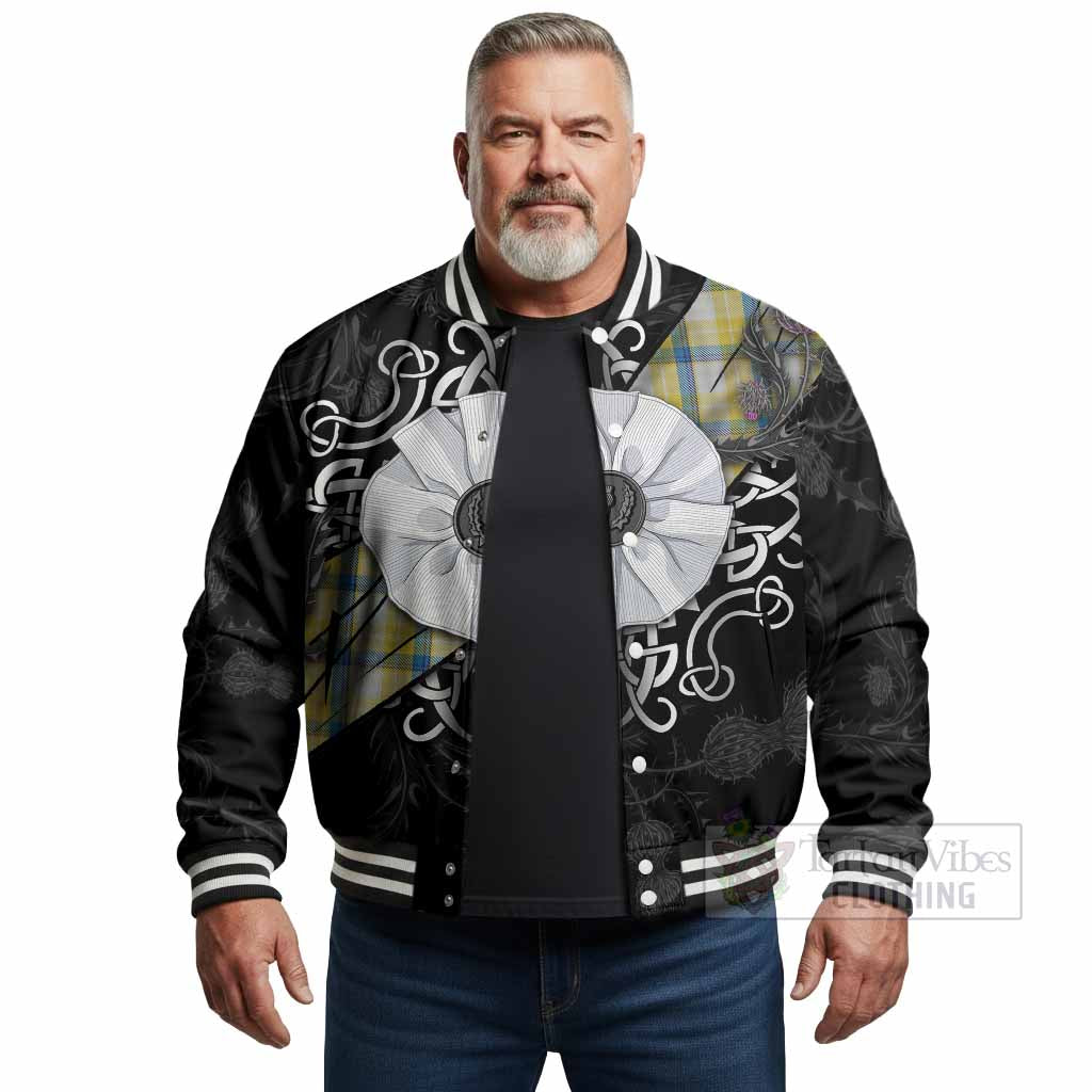 MacGrath (McGrath) Tartan Baseball Jacket Jacobite White Rose - Tartan Vibes Clothing
