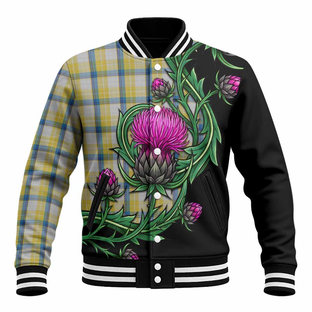 MacGrath (McGrath) Tartan Baseball Jacket Resilient Scottish Thistle Unisex - Tartan Vibes Clothing