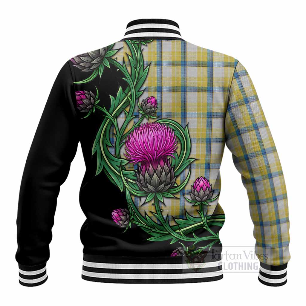 MacGrath (McGrath) Tartan Baseball Jacket Resilient Scottish Thistle - Tartan Vibes Clothing