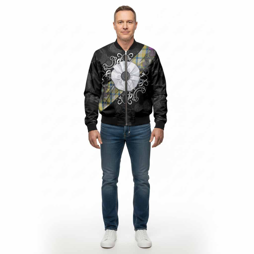 MacGrath (McGrath) Tartan Bomber Jacket Jacobite White Rose - Tartan Vibes Clothing