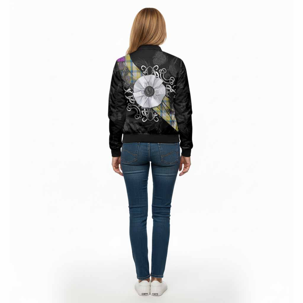 MacGrath (McGrath) Tartan Bomber Jacket Jacobite White Rose - Tartan Vibes Clothing