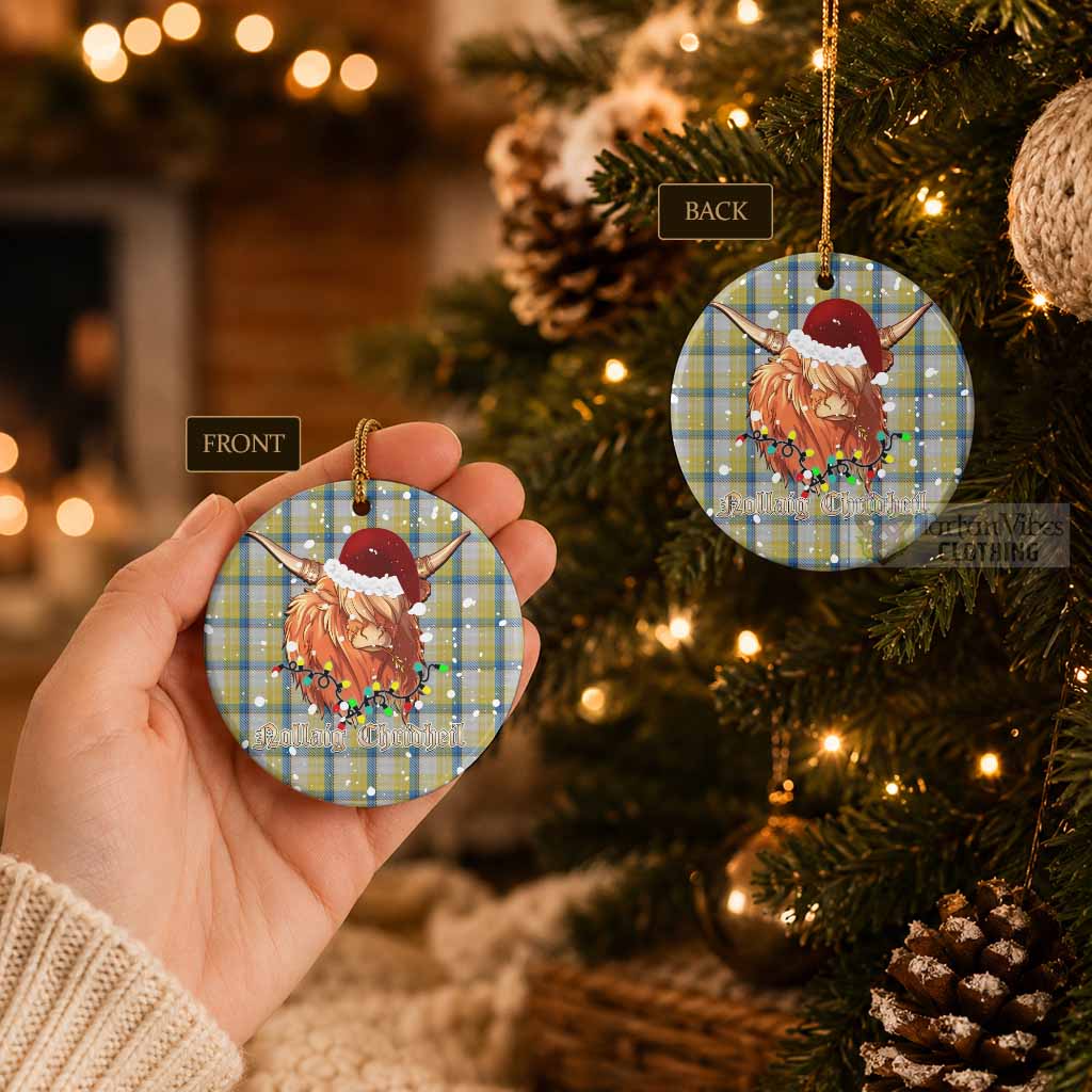 MacGrath (McGrath) Tartan Ceramic Circle Ornament Mister Coo - Highlander Decor - Tartan Vibes Clothing