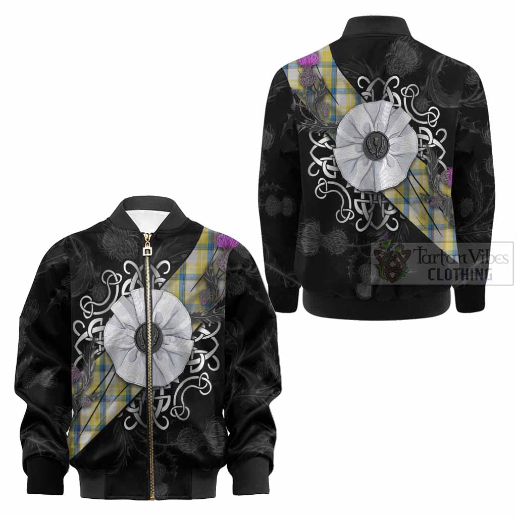 MacGrath (McGrath) Tartan Kid Bomber Jacket Jacobite White Rose - Tartan Vibes Clothing