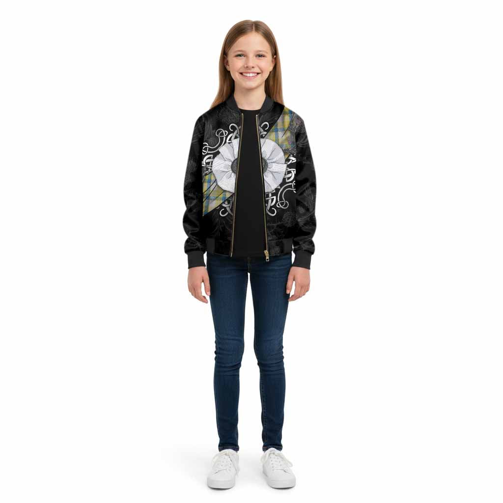 MacGrath (McGrath) Tartan Kid Bomber Jacket Jacobite White Rose - Tartan Vibes Clothing