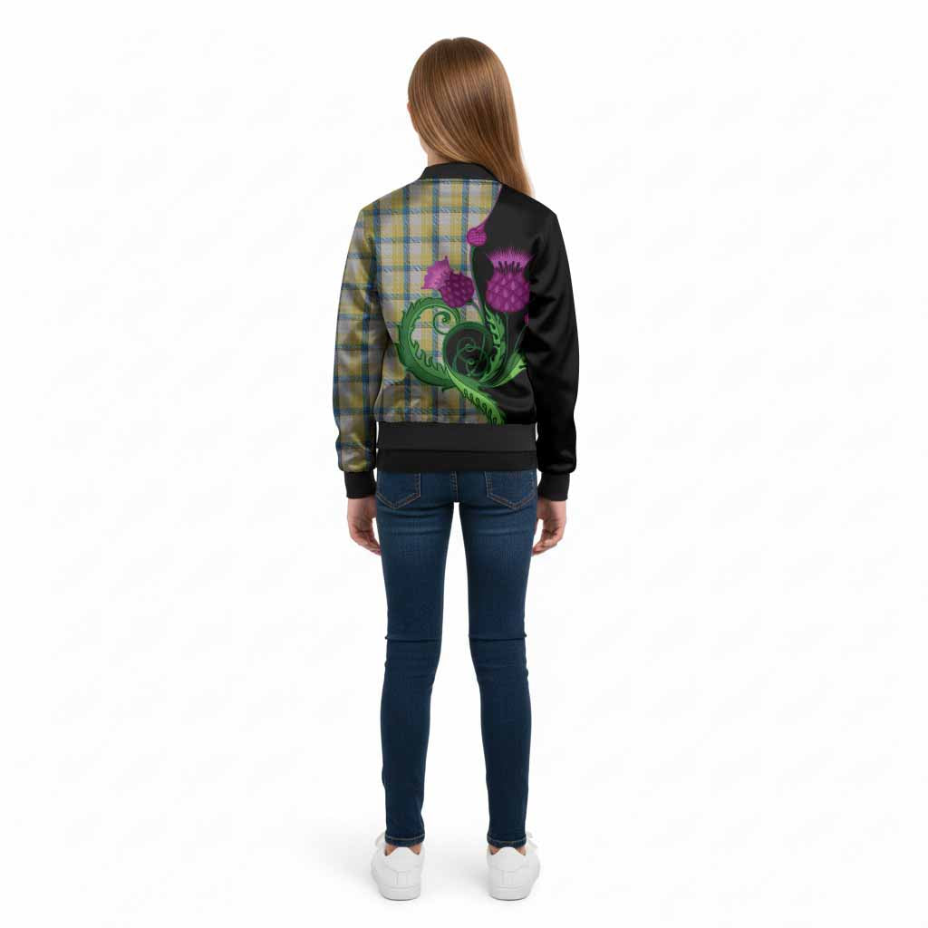 MacGrath (McGrath) Tartan Kid Bomber Jacket Traditional Scottish Thistle - Tartan Vibes Clothing