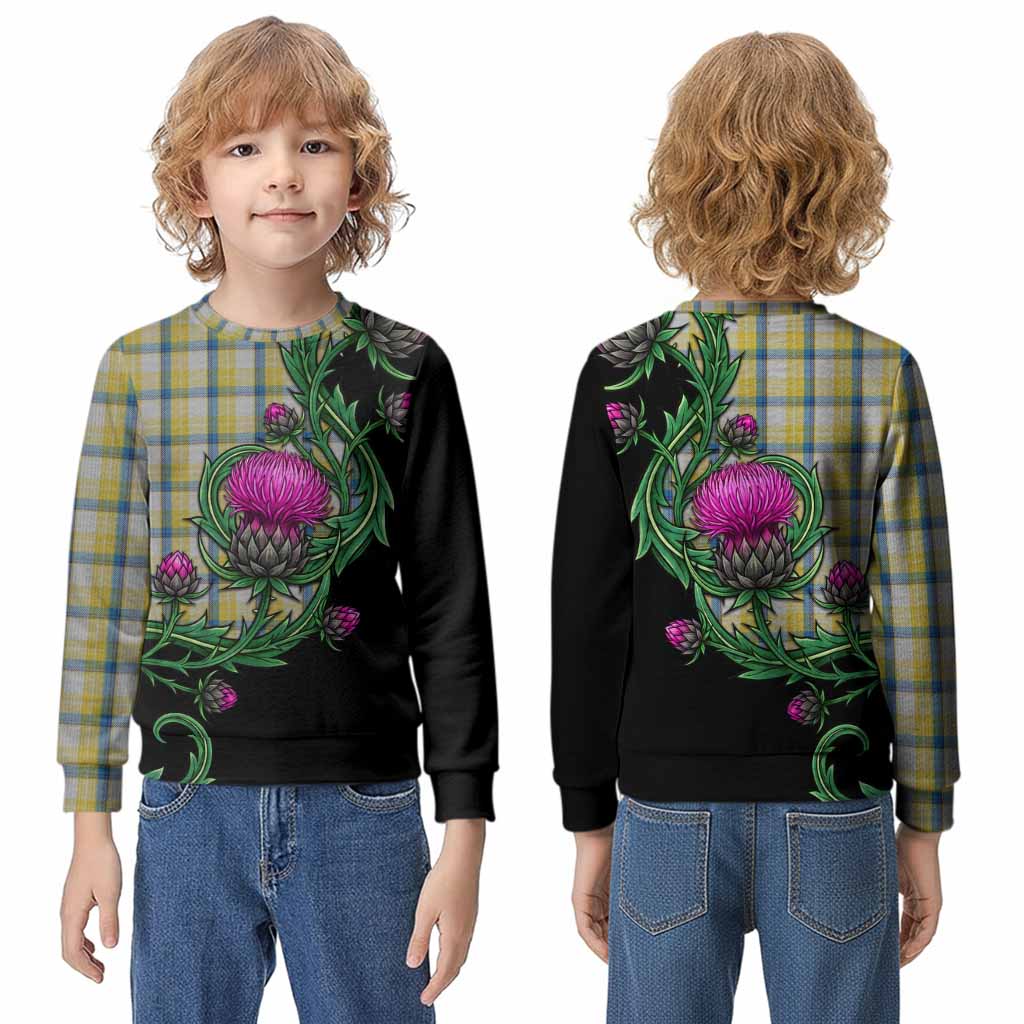 MacGrath (McGrath) Tartan Kid Knitted Sweatshirt Resilient Scottish Thistle - Tartan Vibes Clothing