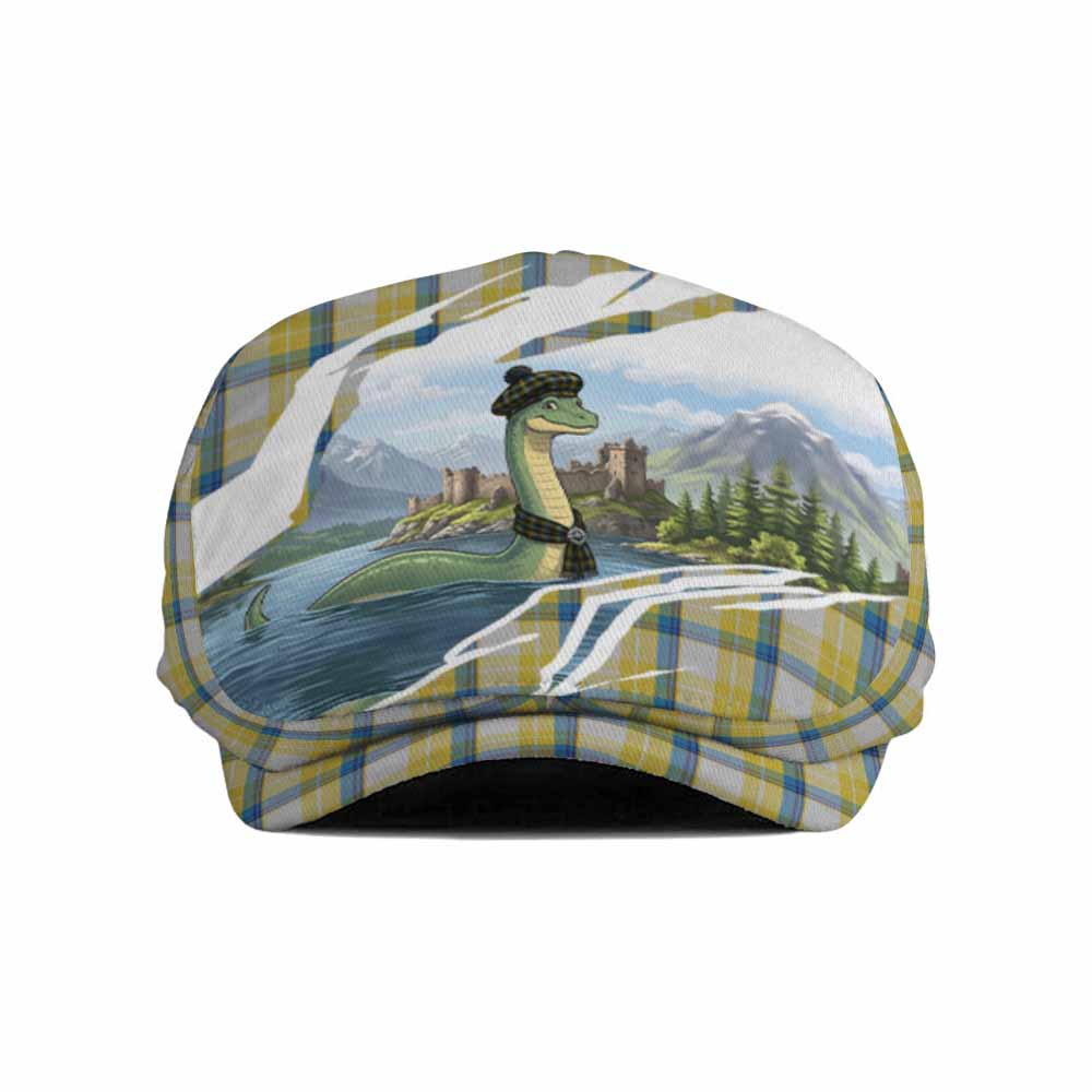 MacGrath (McGrath) Tartan Loch Ness Monster Scottish Heritage Art Flat Cap, Jeff Cap