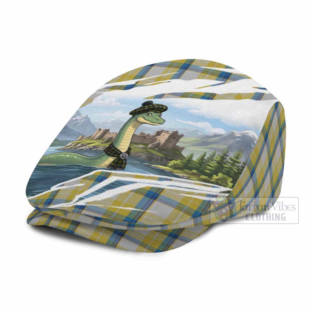 MacGrath (McGrath) Tartan Loch Ness Monster Scottish Heritage Art Flat Cap, Jeff Cap