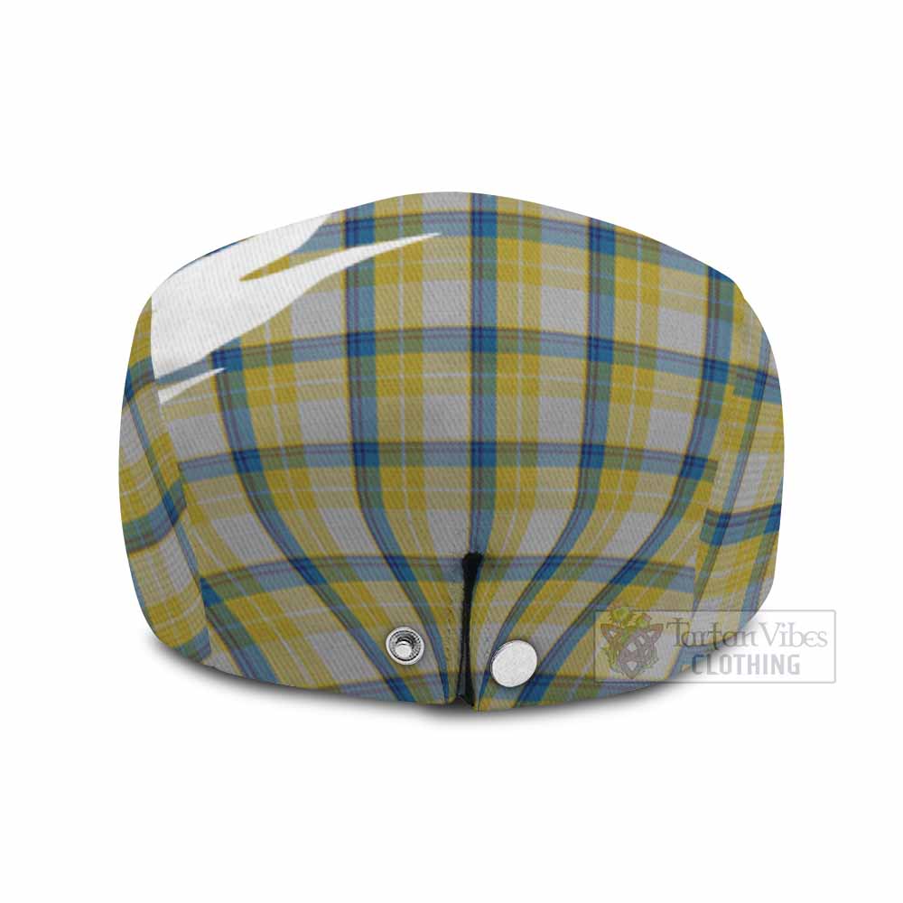 MacGrath (McGrath) Tartan Loch Ness Monster Scottish Heritage Art Flat Cap, Jeff Cap