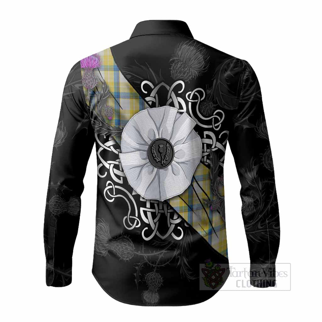 MacGrath (McGrath) Tartan Long Sleeve Button Shirts Jacobite White Rose - Tartan Vibes Clothing