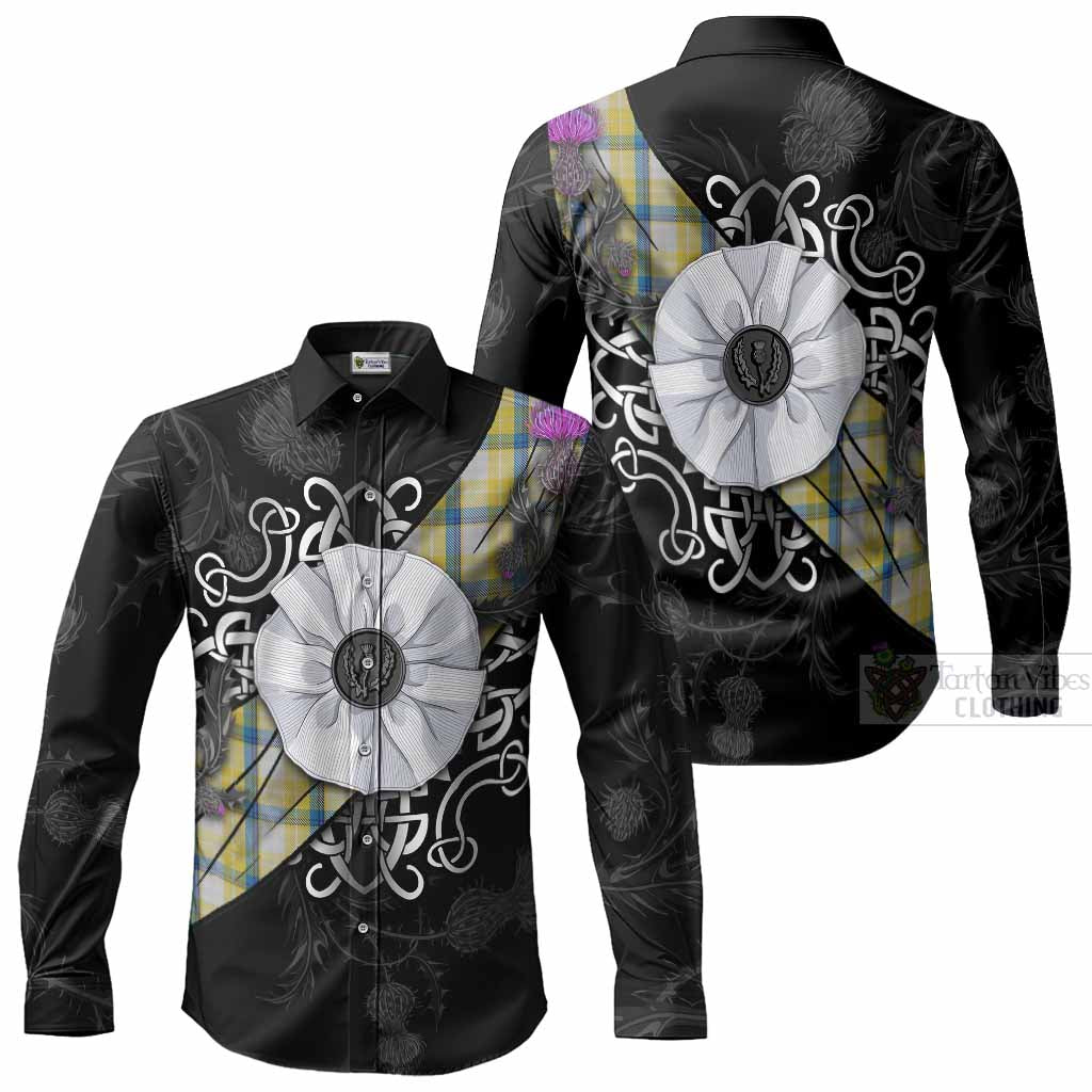 MacGrath (McGrath) Tartan Long Sleeve Button Shirts Jacobite White Rose Men's Shirt - Tartan Vibes Clothing