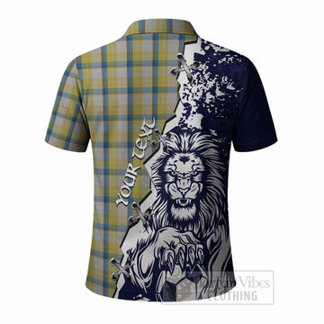 MacGrath (McGrath) Tartan Scottish Polo Shirt Angry Lion With Soccer Ball Style