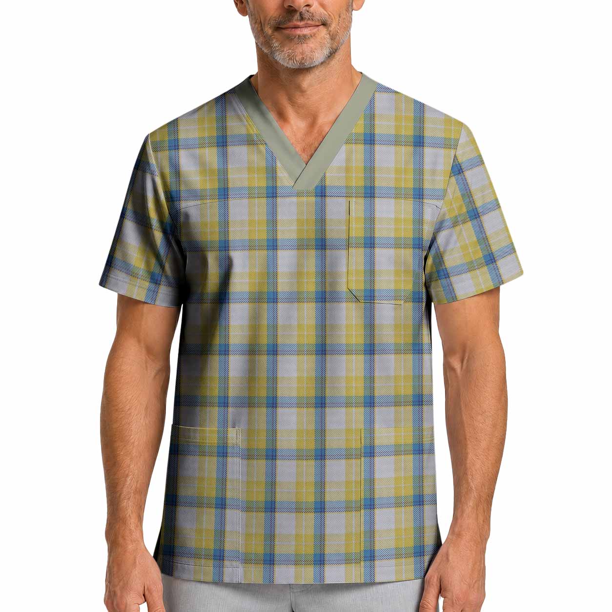 MacGrath (McGrath) Tartan Scrub Top XL - Tartan Vibes Clothing