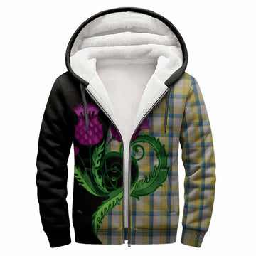 MacGrath (McGrath) Tartan Sherpa Hoodie Traditional Scottish Thistle