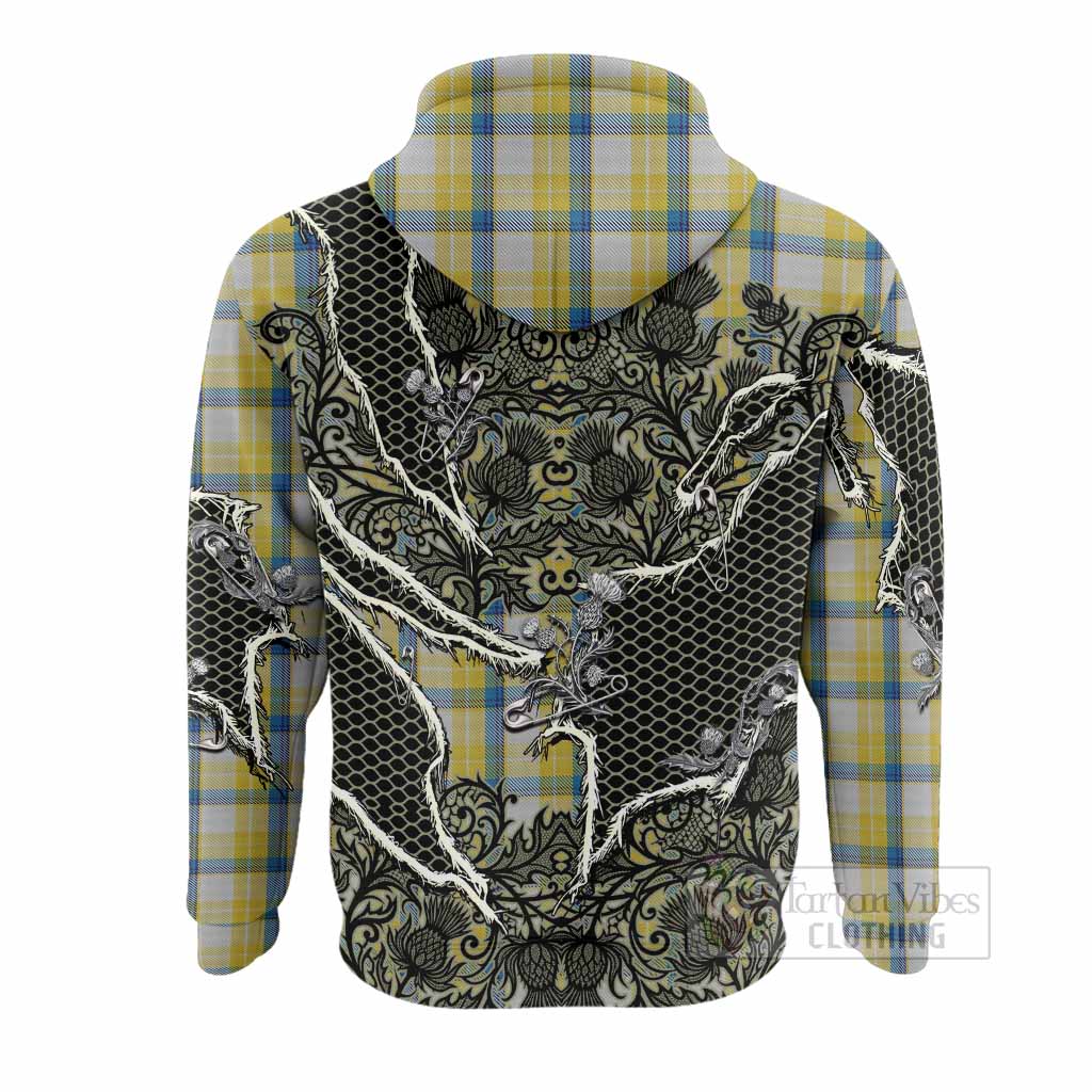 MacGrath (McGrath) Tartan Thistle Dark Gothic Hoodie - Tartan Vibes Clothing