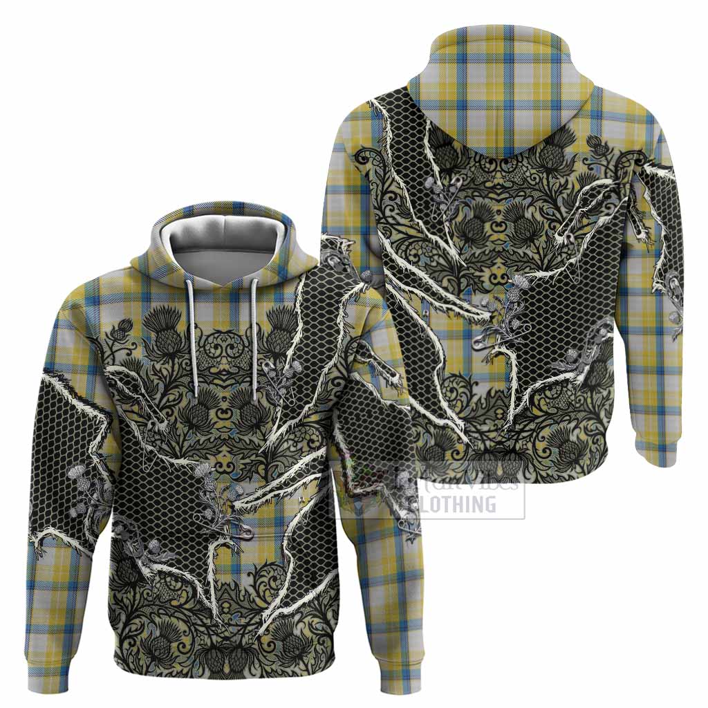 MacGrath (McGrath) Tartan Thistle Dark Gothic Hoodie - Tartan Vibes Clothing