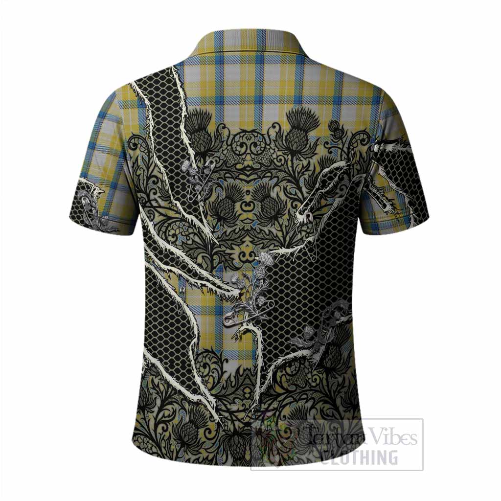 MacGrath (McGrath) Tartan Thistle Dark Gothic Polo Shirt - Tartan Vibes Clothing