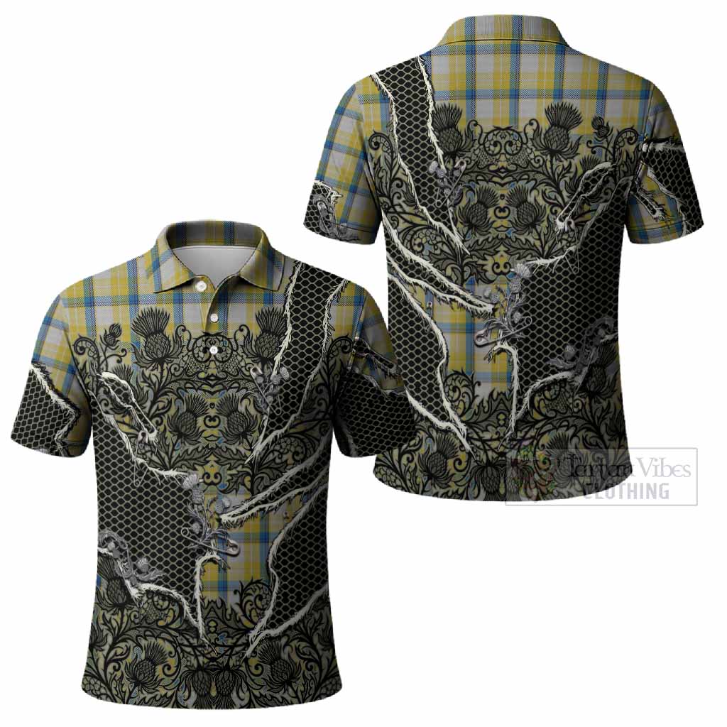 MacGrath (McGrath) Tartan Thistle Dark Gothic Polo Shirt - Tartan Vibes Clothing