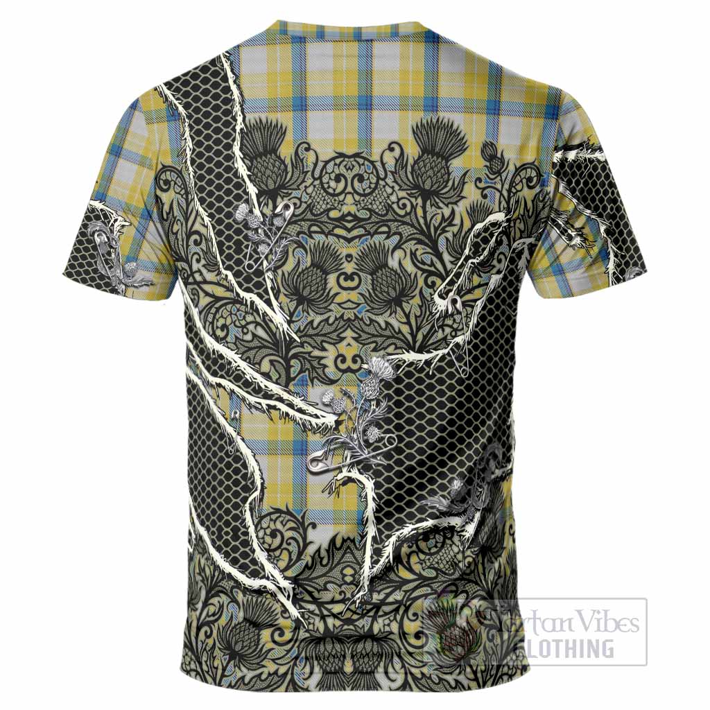 MacGrath (McGrath) Tartan Thistle Dark Gothic T-Shirt - Tartan Vibes Clothing