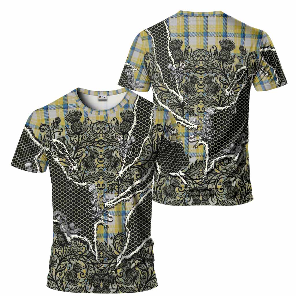 MacGrath (McGrath) Tartan Thistle Dark Gothic T-Shirt - Tartan Vibes Clothing
