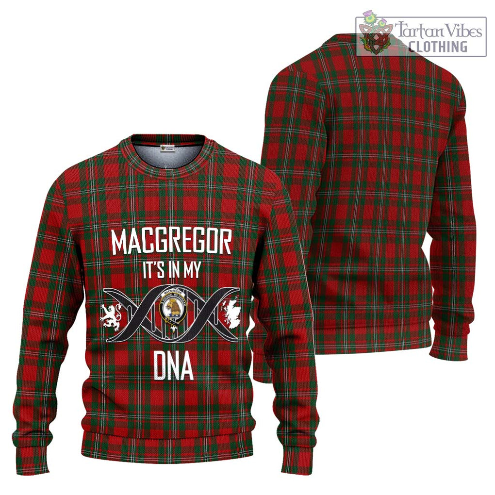 MacGregor (McGregor) Tartan Knitted Sweater with Family Crest DNA In Me Style Unisex - Tartanvibesclothing Shop
