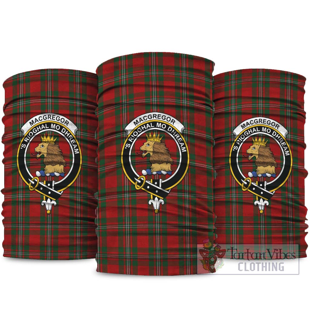 MacGregor Tartan Neck Gaiters, Tartan Bandanas, Tartan Head Band with Family Crest