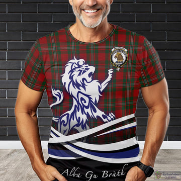 MacGregor (McGregor) Tartan T-Shirt with Alba Gu Brath Regal Lion Emblem