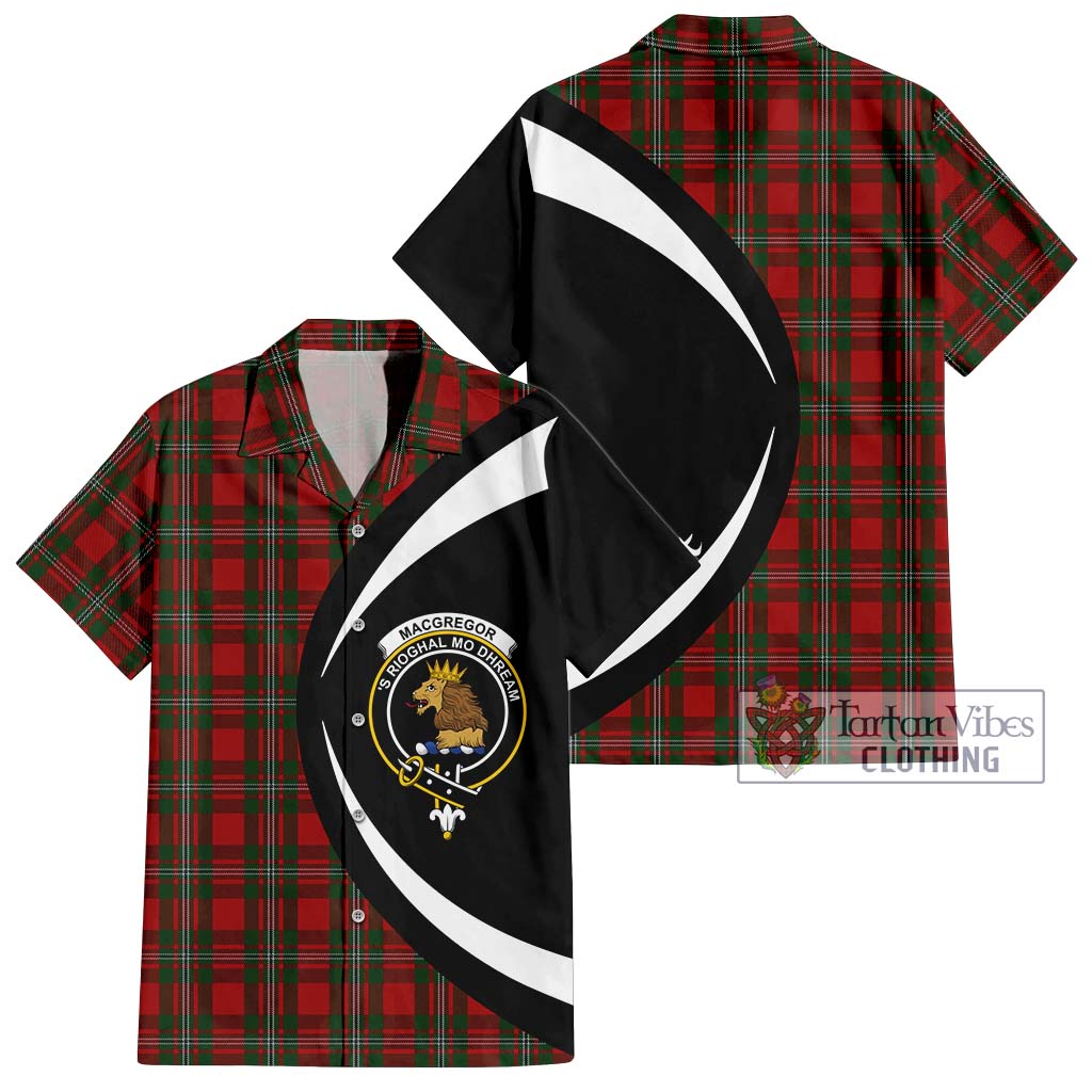 MacGregor (McGregor) Tartan Hawaiian Shirt with Family Crest Circle Style Kid - Tartan Vibes Clothing