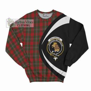 MacGregor (McGregor) Tartan Sweatshirt with Family Crest Circle Style