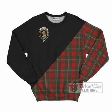 MacGregor (McGregor) Tartan Sweatshirt with Family Crest and Military Logo Style