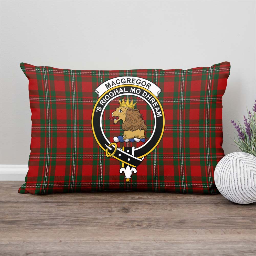 MacGregor (McGregor) Tartan Pillow Cover with Family Crest - Tartan Vibes Clothing