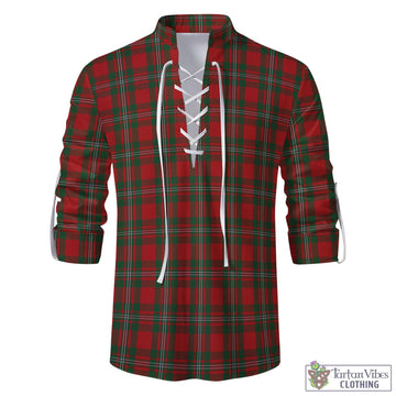 MacGregor Tartan Men's Scottish Traditional Jacobite Ghillie Kilt Shirt