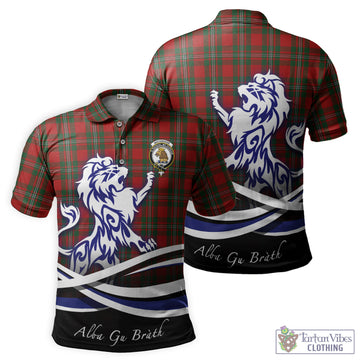MacGregor Tartan Polo Shirt with Alba Gu Brath Regal Lion Emblem
