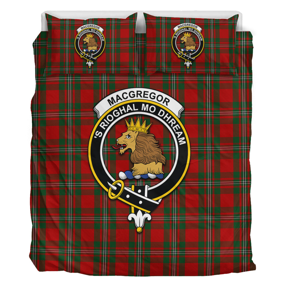 MacFie Dress Tartan Crest Bedding Set - Golden Thistle Style