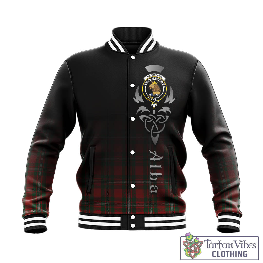 MacGregor (McGregor) Tartan Baseball Jacket Featuring Alba Gu Brath Family Crest Celtic Inspired - Tartan Vibes Clothing