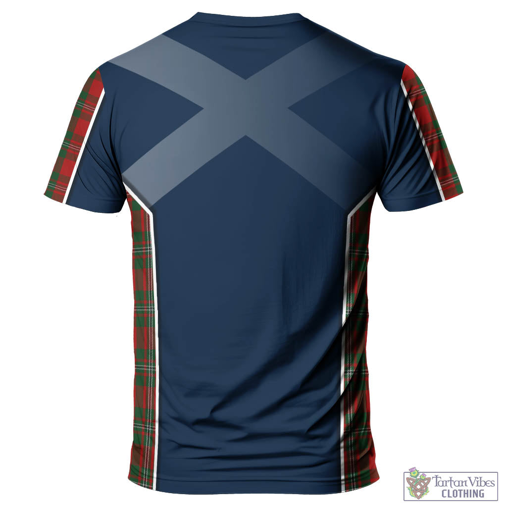 Tartan Vibes Clothing MacGregor Tartan T-Shirt with Family Crest and Scottish Thistle Vibes Sport Style
