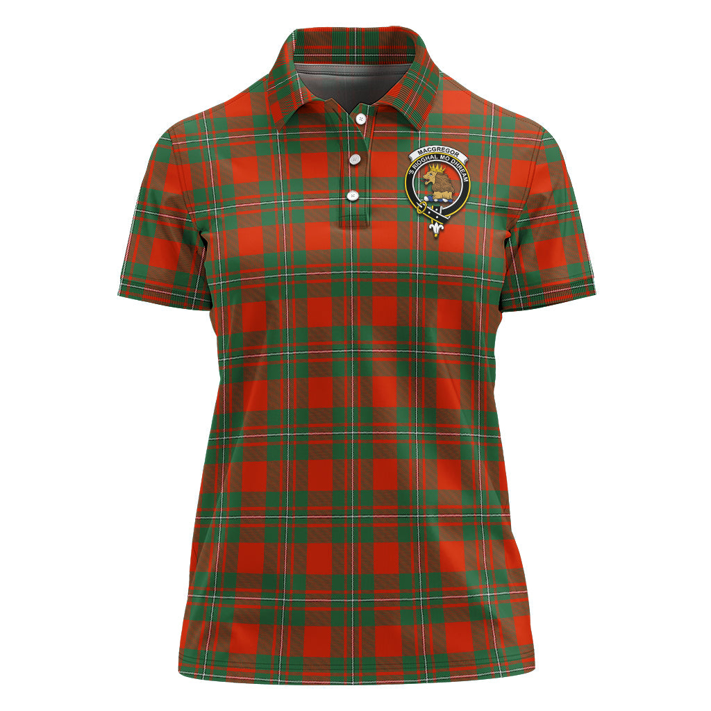 macgregor-ancient-tartan-polo-shirt-with-family-crest-for-women