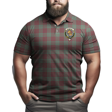 MacGregor Hunting Ancient Tartan Men's Polo Shirt with Family Crest