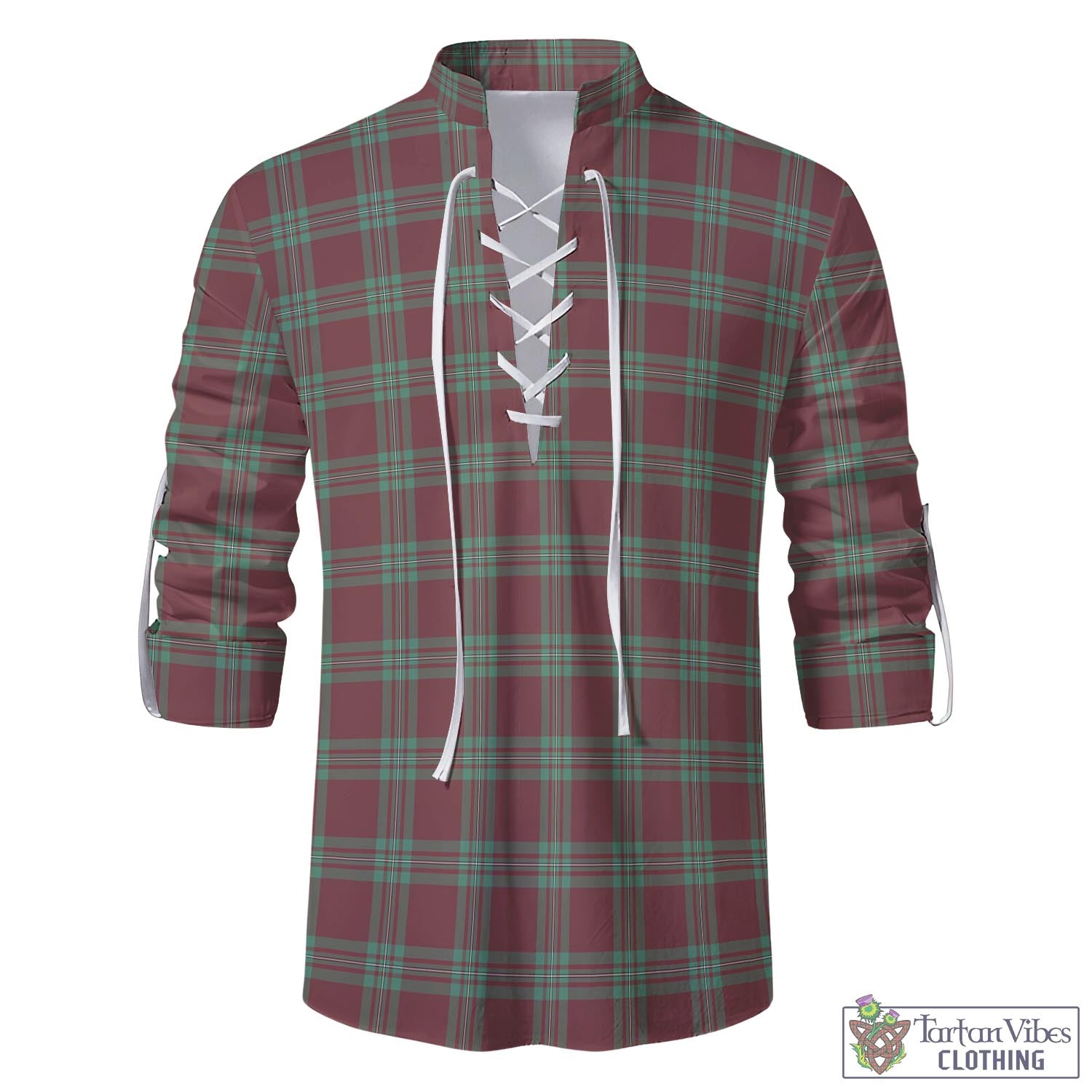 Tartan Vibes Clothing MacGregor Hunting Ancient Tartan Men's Scottish Traditional Jacobite Ghillie Kilt Shirt