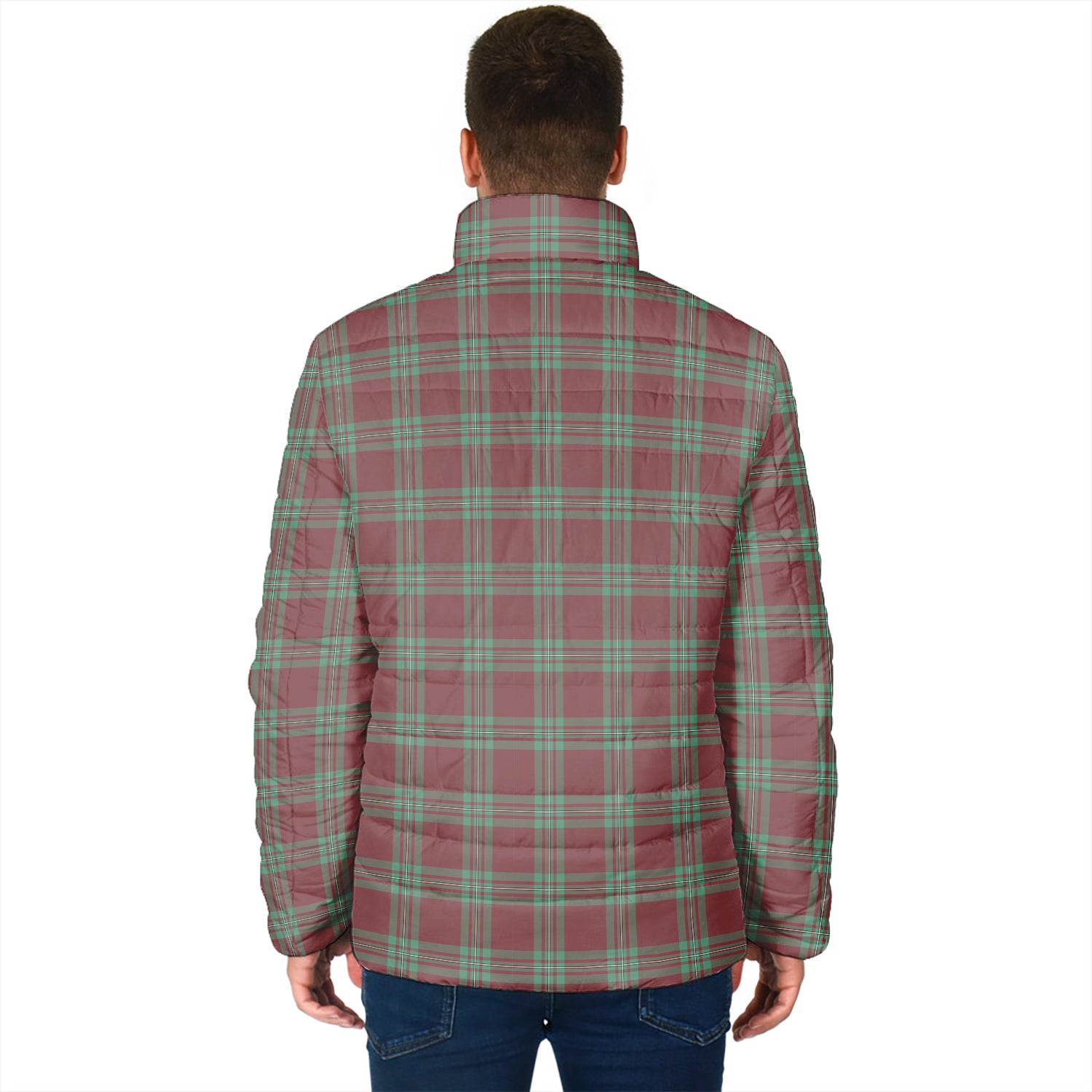 MacGregor Hunting Ancient Tartan Padded Jacket with Family Crest - Tartanvibesclothing
