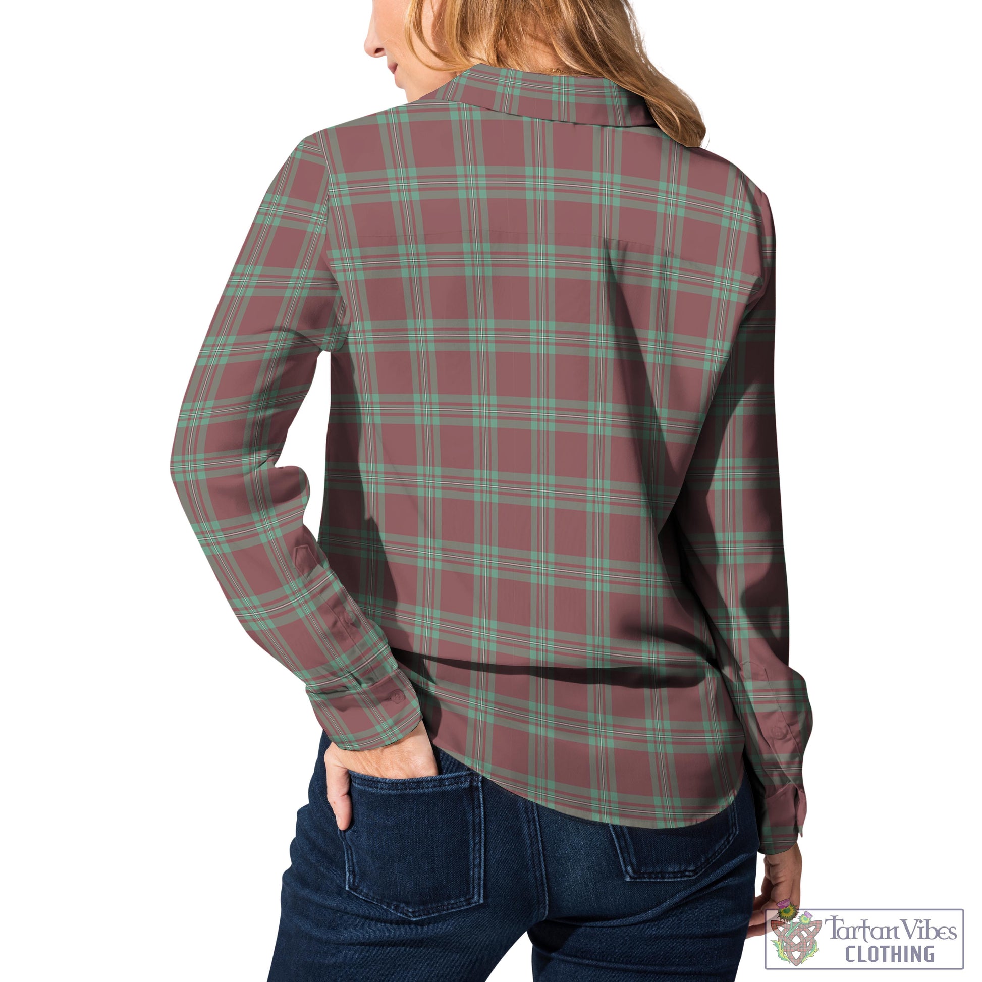 Tartan Vibes Clothing MacGregor Hunting Ancient Tartan Womens Casual Shirt with Family Crest